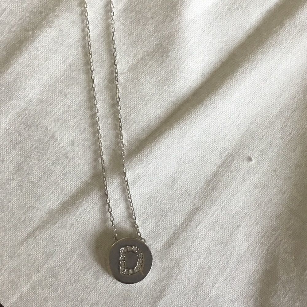 Sterling Silver Initial “D” Necklace